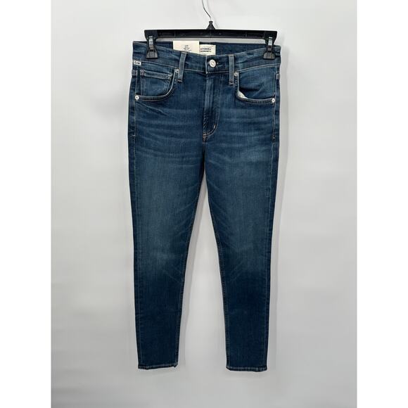 CITIZENS OF HUMANITY NWT Sloane Skinny Denim Jean in Baltic Dark Wash // 24 - Picture 5 of 12